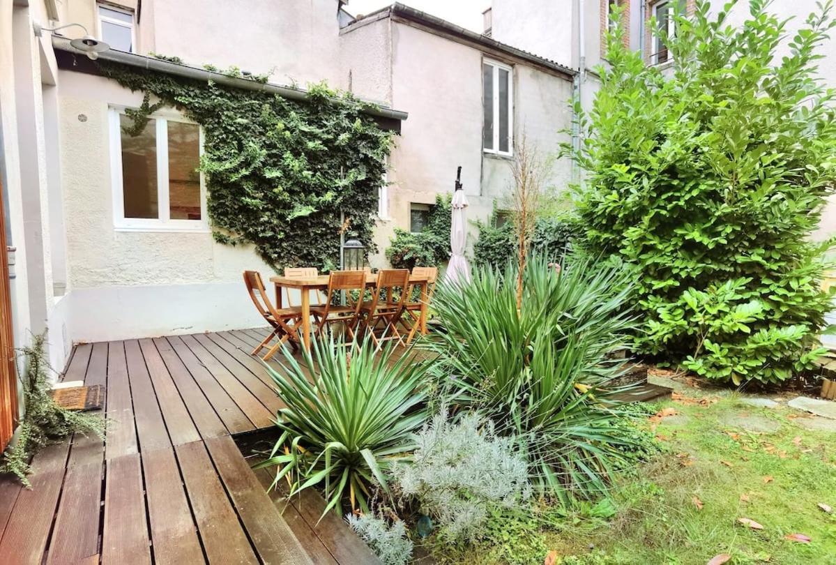 Maison De Ville Avec Terrasse Et Jardin Reims Exterior photo